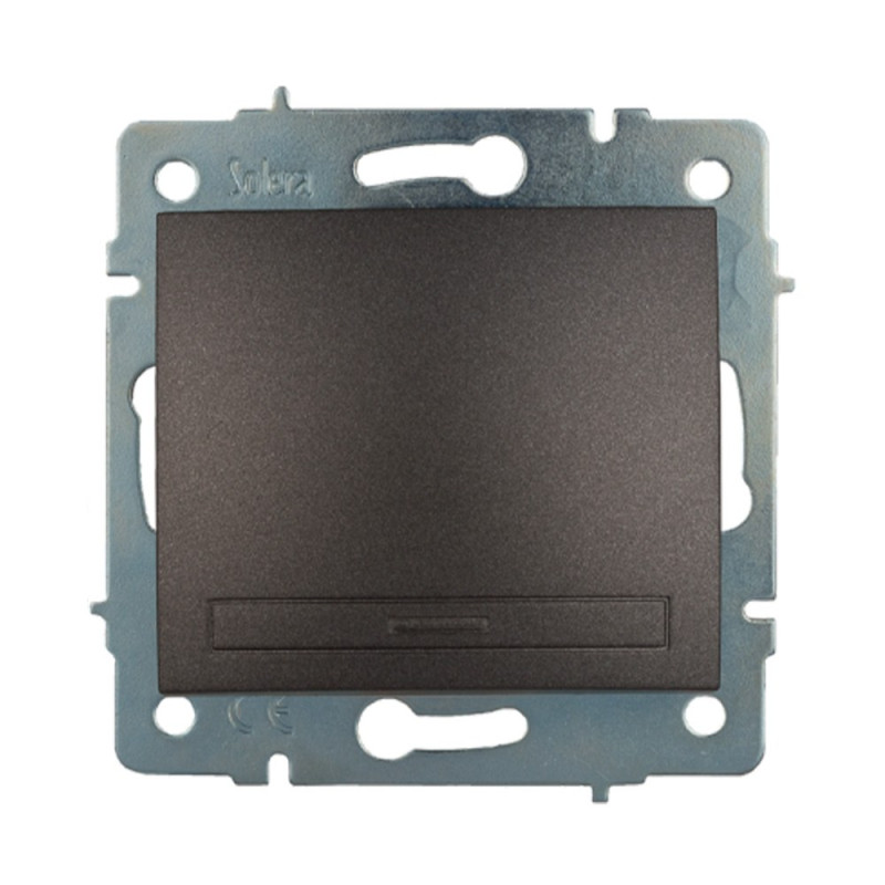 Conmutador interruptor empotrar sin marco 10ax 250 v~ grafito