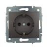 Base fija 2p+t empotrar sin marco 16a 250v~ grafito