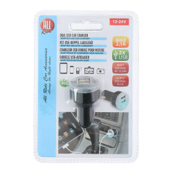 Cargador de coche usb doble 2.1 a