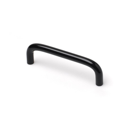 Tirador de mueble tipo asa, modelo 152, de hierro con acabado negro, 96 mm