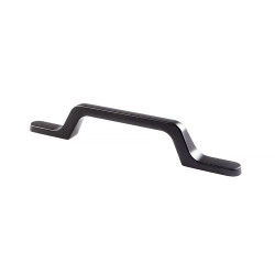 Tirador de mueble tipo asa, modelo 515, de aluminio con acabado titanio, 96 mm, blíster 4 uds