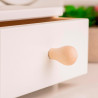 Pomo para mueble, modelo 273, de madera de haya crudo, ø20 mm