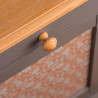 Pomo para mueble, modelo 257, de madera de haya, ø30 mm