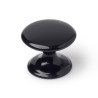 Pomo para mueble, modelo 756, de zamak con acabado negro, ø33 mm