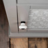 Pomo para mueble, modelo 824, de porcelana y metal con acabado negro mate y blanco, ø31 mm