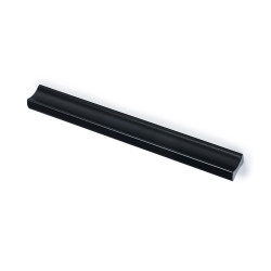 Tirador de mueble tipo asa, modelo 2279, de aluminio con acabado negro mate, 128 mm, blister 4 uds