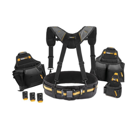Cinturón portaherramientas constructor pro, set 4 piezas cliptech