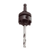 Husillo para coronas de ø32 a 250 mm mango hexagonal 9,5 mm