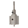 Corona pasamuros de metal duro (md) ø90 mm + husillo sds plus + broca guía