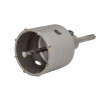 Corona pasamuros de metal duro (md) ø90 mm + husillo sds plus + broca guía