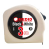 Flexómetro black & white 3 m x 19 mm