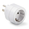 Adaptador americano - europeo, 15a 250 v, blanco