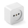 Base de superficie cuadrada 16a 250 v, blanca