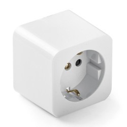 Base de superficie cuadrada tt 16a 250 v, blanca