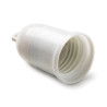 Portalámparas termoplástico provisional e-27 4a 250 v, blanco