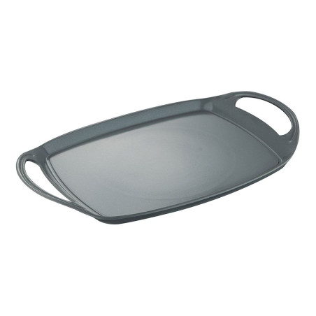 Asador aluminio prensado, earth grey, 36,9 x 24,6 cm