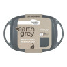 Asador aluminio prensado, earth grey, 36,9 x 24,6 cm