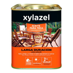 Aceite para teca larga duración color nogal 750 ml