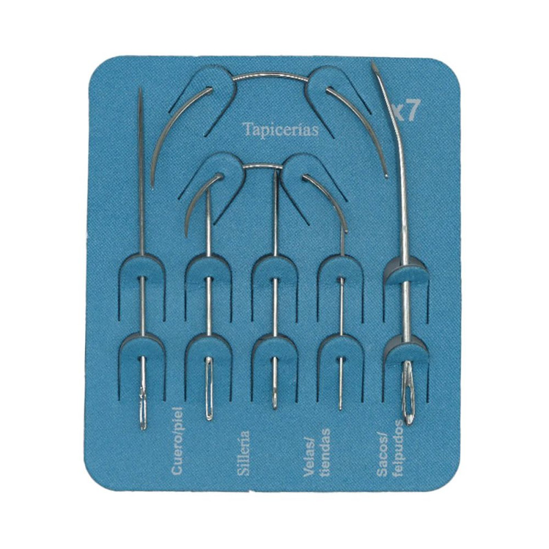 Agujas de coser, modelos variados, 7 uds