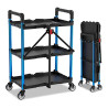 Carro herramientas plegable de tres niveles, 61 x 44 x 88,5 cm