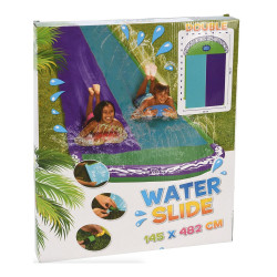 Rampa pvc deslizante con agua, 145 x 482 cm
