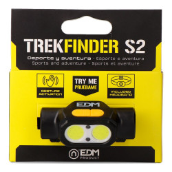 Linterna frontal trekfinder s2, 250 lm, 3 w, con activación por gesto