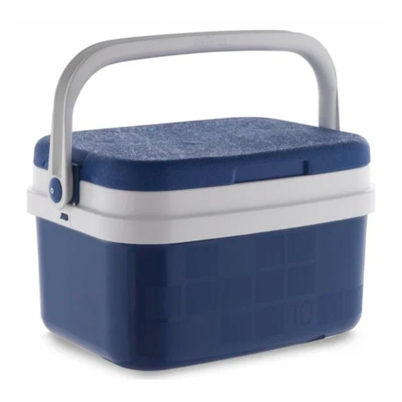 Nevera de camping 10 l, color azul, 36,5 x 28 x 22 cm