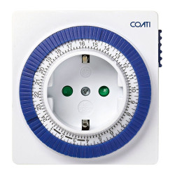 Programador analógico diario compacto 16a, blanco