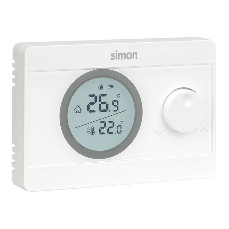 Termostato digital on/off, blanco, 12,5 x 2,4 x 8,5 cm