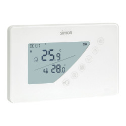Termostato digital programable semanal, blanco, 160 x 18 x 100 mm