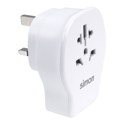 Adaptador de viaje universal para reino unido usb a + 2 usb c 20 w