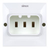 Base empotrar bipolar + t 25a blanco