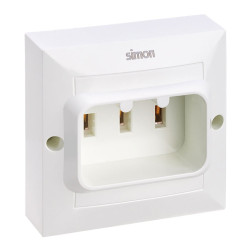 Base empotrar bipolar + t 25a blanco
