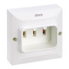 Base empotrar bipolar + t 25a blanco