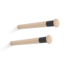 Soporte fijo para bicicleta, modelo mt390, de madera de haya con acabado lacado, ø 3,8 x 39 cm, 2 uds