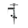 Soporte fijo para bicicleta, modelo 2-8070.18, de acero con acabado negro mate, 36,5 x 28 x 8,5 cm