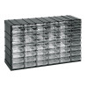 Cajonera modular con 48 cajones transparentes, 382 x 148 x 230 mm