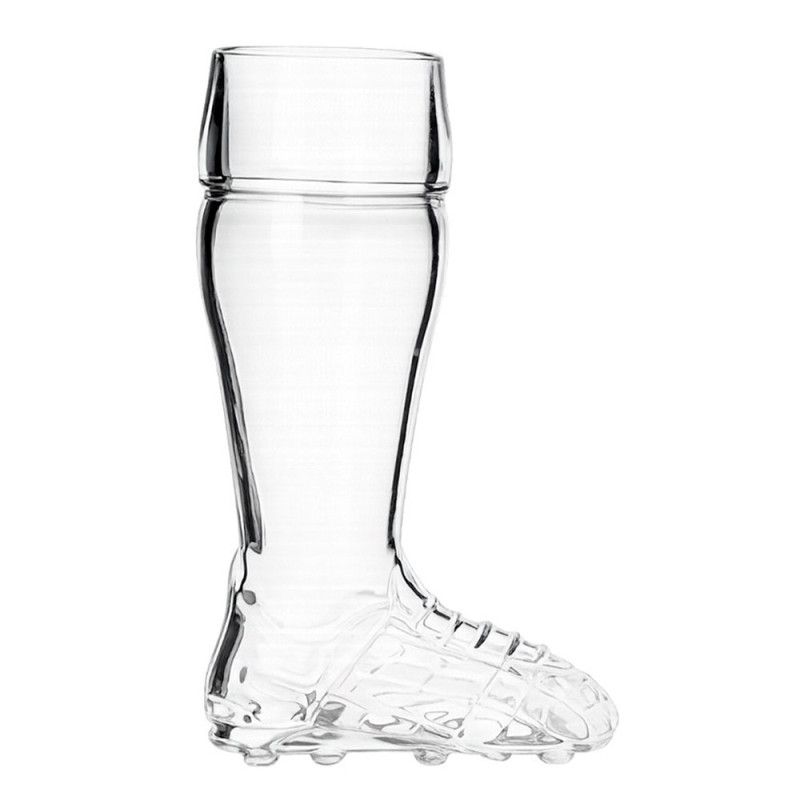 Jarra bota de fútbol, de cristal, 0,5 l
