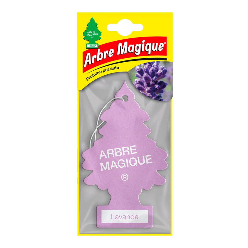 Ambientador de coche, modelo árbol, aroma lavanda