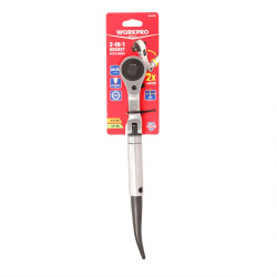 Carraca 2 en 1, reversible ½-3/8 pulg, 24 dientes