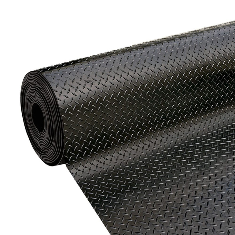 Alfombra caucho-goma diamantes 1,2 x 10 m