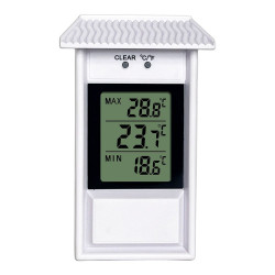 Termómetro mini-maxi electrónico, blanco