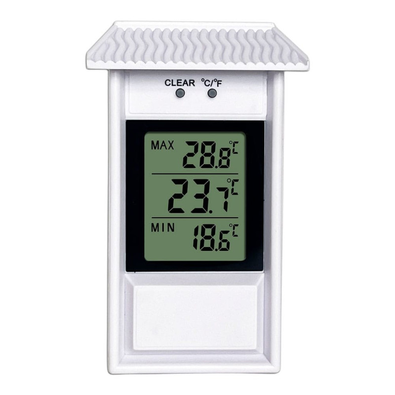 Termómetro mini-maxi electrónico, blanco
