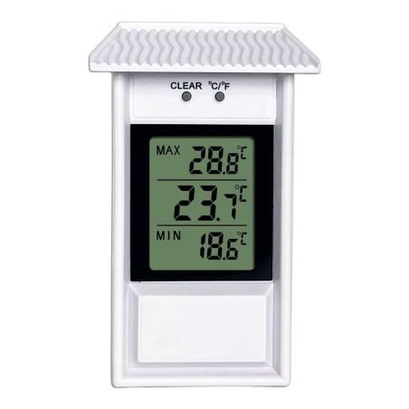 Termómetro mini-maxi electrónico, blanco