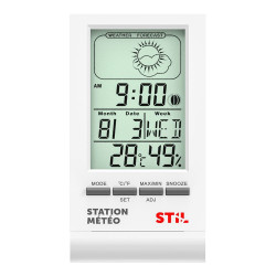 Mini estación meteorológica, blanca