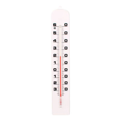 Termómetro de plástico, 41 cm, blanco