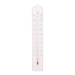 Termómetro de plástico, 41 cm, blanco