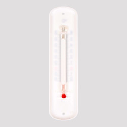 Termómetro de plástico, 19 cm, blanco
