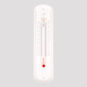 Termómetro de plástico, 19 cm, blanco