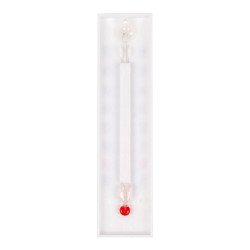 Termómetro de plástico, 14 cm, blanco